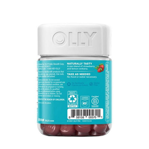 Olly, Stress Gummies, 0, Berry Verbena 42 Count