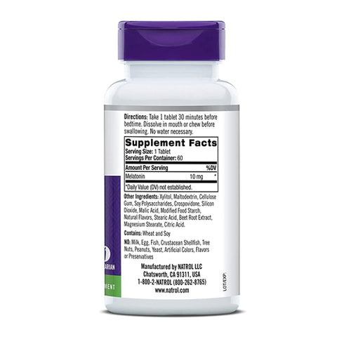 Natrol, Melatonin, 10 mg, Citrus 60 Tabs