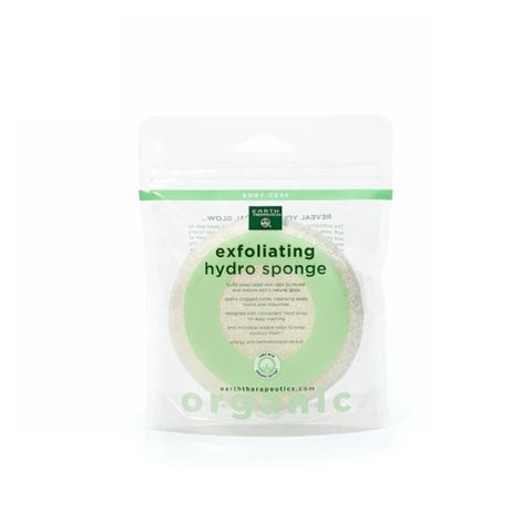 Earth Therapeutics, Organic Cotton Exfoliating Round Sponge, 0, 1 Unit