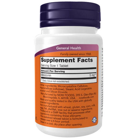 Now Foods, Melatonin, 5 mg, 120 Tabs