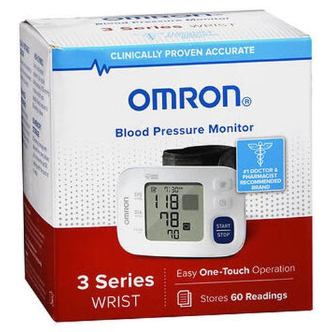 Omron, Blood Pressure Monitor 3 Series Wrist BP6100, 1 Each