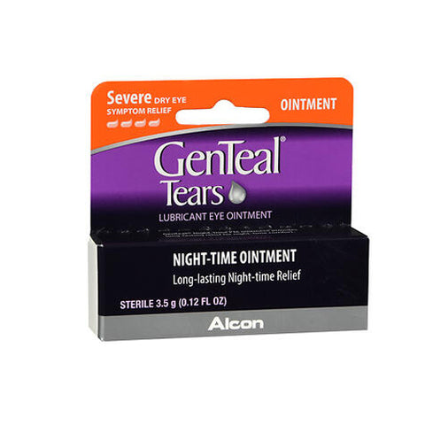 Genteal, Night-Time Lubricant Eye Ointment Severe Dry Eye Symptom Relief, 3.5 Grams