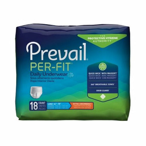 First Quality, Unisex Adult Absorbent Underwear with Tear Away Seams PF-513, Case Of 4