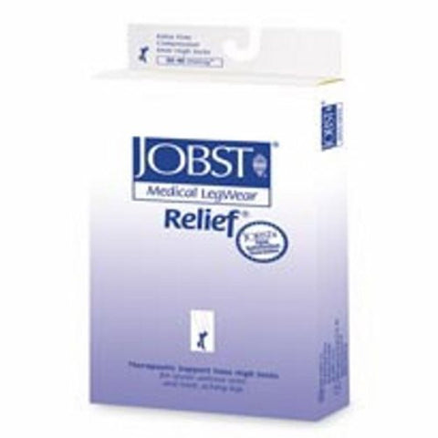 Jobst, Compression Stockings JOBST Relief Knee High X-Large Beige Closed Toe, 1 Pair