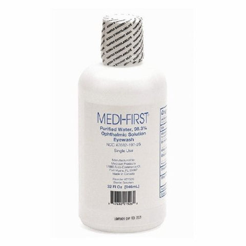 Medique, Eye Wash Solution Medi-First 32 oz. Squeeze Bottle, 32 Oz