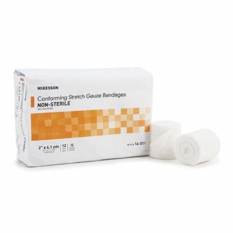 McKesson, Conforming Stretch Gauze Bandages Non Sterile 2 In X 4 1/10 Yards, Case Of 8