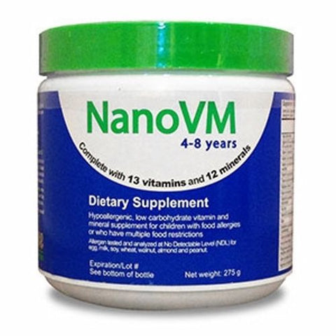 Solace Nutrition, Pediatric Oral Supplement NanoVM 4 - 8 Years Unflavored 275 Gram Can Powder, Count of 1