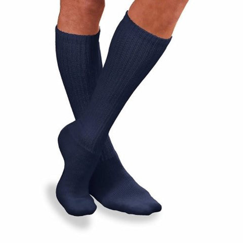 Jobst, Diabetic Compression Socks JOBST Sensifoot Crew Large Navy Closed Toe, 1 Pair