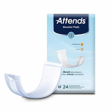 Attends, Incontinence Booster Pad Attends 3-1/2 X 11 Inch Light Absorbency Polymer Core One Size Fits Most A, Count of 1