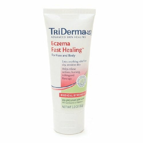Triderma, Itch Relief TriDerma MD Fast Healing 0.5% - 1.5% Strength Cream 2.2 oz. Tube, 2.2 Oz