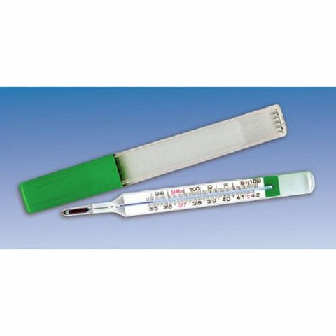 Geratherm, Oral Thermometer Geratherm Glass, Mercury Free, Oval Shape Fahrenheit / Celsius, Count of 1