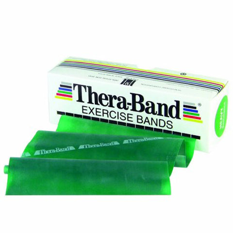 Thera-Band, Exercise Resistance Band Thera-Band Green 5 Inch X 6 Yard Medium Resistance, 1 Each