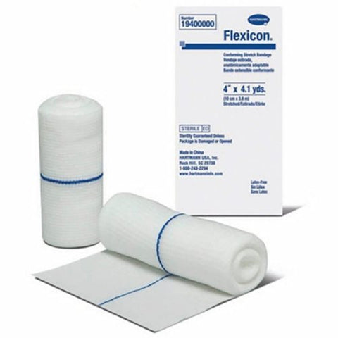 Hartmann Usa Inc, Conforming Bandage Flexicon Polyester 1-Ply 4 Inch X 4-1/10 Yard Roll Shape Sterile, Count of 96