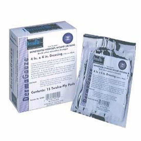 DermaRite, Hydrogel Dressing DermaGauze 2 X 2 Inch Sterile, Box Of 15