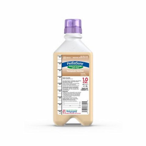 Abbott Nutrition, Pediatric Tube Feeding Formula PediaSure  1.0 Cal with Fiber 1 Liter Bottle Ready to Hang Unflavored, 1 Liter