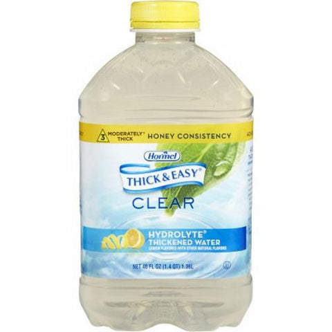 Hormel, Thickened Water Thick & Easy Hydrolyte 46 oz. Container Bottle Lemon Flavor Ready to Use Honey Con, 46 Oz