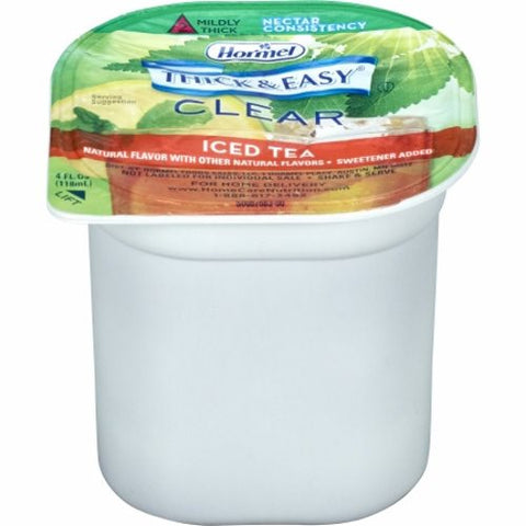 Hormel, Thickened Beverage Thick & Easy 4 oz. Container Portion Cup Iced Tea Flavor Ready to Use Nectar Con, Count of 24