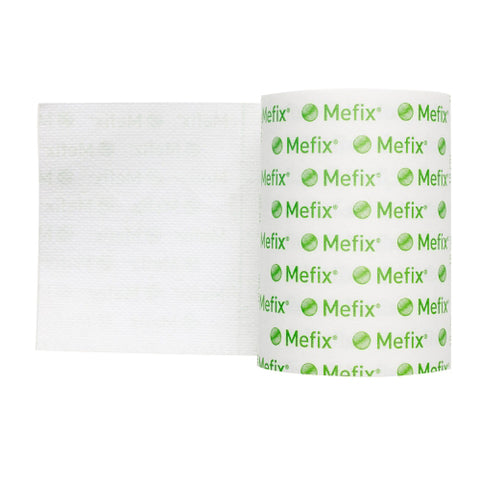 Molnlycke, Dressing Retention Tape Mefix Skin Friendly Nonwoven 4 Inch X 11 Yard White NonSterile, Case Of 20