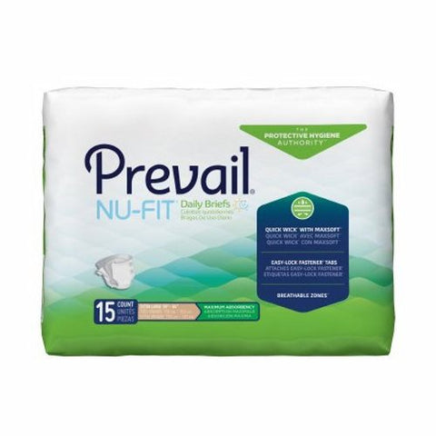 First Quality, Unisex Adult Incontinence Brief X-Large Disposable NU-014/1, Count of 15