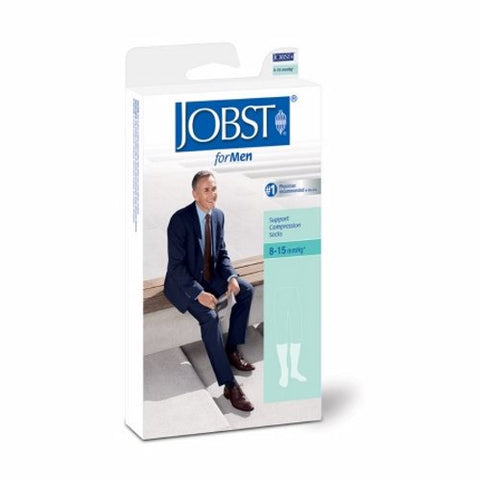 Bsn-Jobst, Compression Socks JOBST for Men Knee High X-Large White Closed Toe, 1 Pair