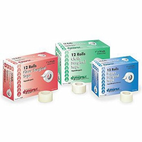 Dynarex, Medical Tape Dynarex Porous 2 Inch X 10 Yard Transparent NonSterile, Case Of 12