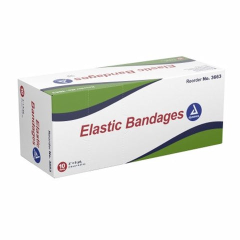 Dynarex, Elastic Bandage Dynarex 3 Inch X 4-1/2 Yard Standard Compression Clip Detached Closure Tan NonSteri, Case Of 5