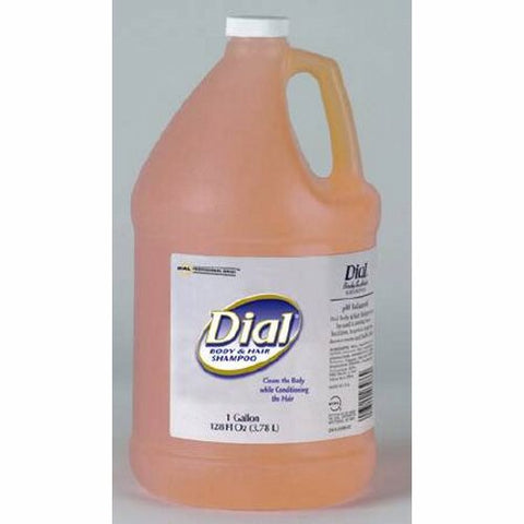 Dial, Shampoo and Body Wash Dial 1 gal. Jug Peach Scent, 1 Gallon