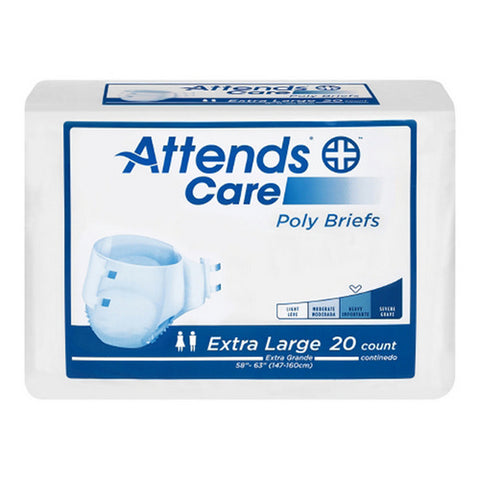 Attends, Unisex Adult Incontinence Brief Care X-Large, Case Of 3
