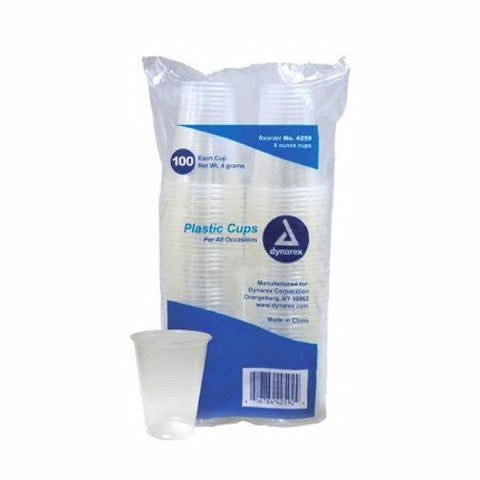 Dynarex, Drinking Cup Dynarex 9 oz. Translucent Plastic Disposable, Case Of 25