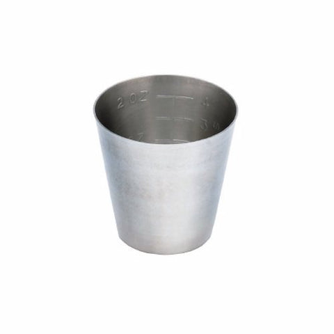 McKesson, Graduated Medicine Cup McKesson Argent 2 oz. Silver Stainless Steel Reusable, 2 Oz
