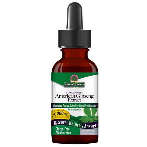 Nature's Answer, Ginseng American, ALCOHOL FREE, 1 OZ