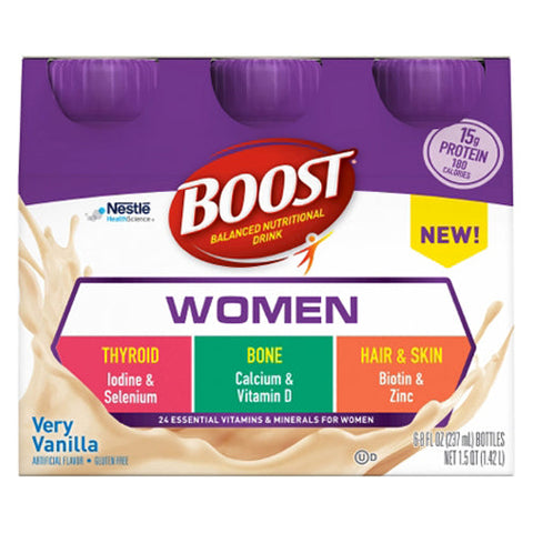 Nestle Healthcare Nutrition, Boost Balanced Nutritional Drink for Women, 8 Oz