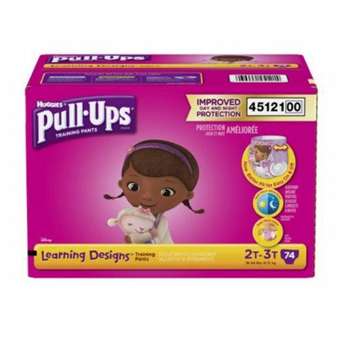 Kimberly Clark, Female Toddler Training Pants Size 2T to 3T Disposable 45121, Count of 74