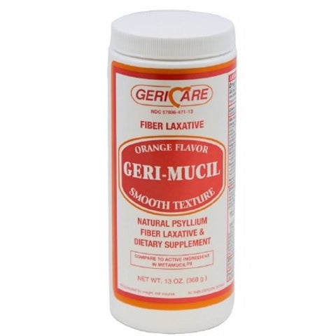 McKesson, Laxative Geri-Care Orange Flavor Powder 13 oz. 3.4 Gram Strength Psyllium Husk, 13 Oz