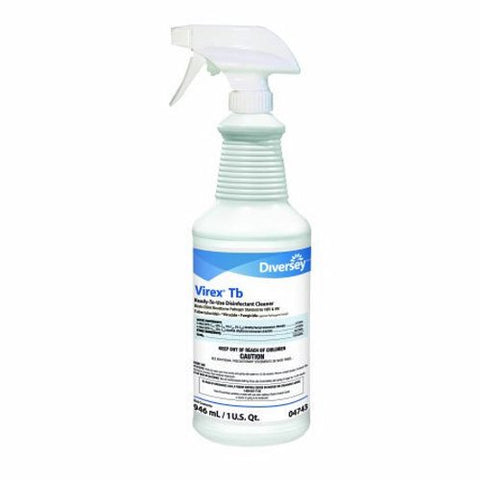 Lagasse, Surface Disinfectant Cleaner Virex Tb Quaternary Based Liquid 32 oz. NonSterile Bottle Lemon Scent, 32 Oz