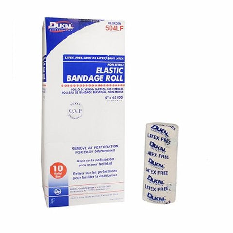 Dukal, Elastic Bandage 4 Inch X 4-1/2 Yard NonSterile, 1 Roll