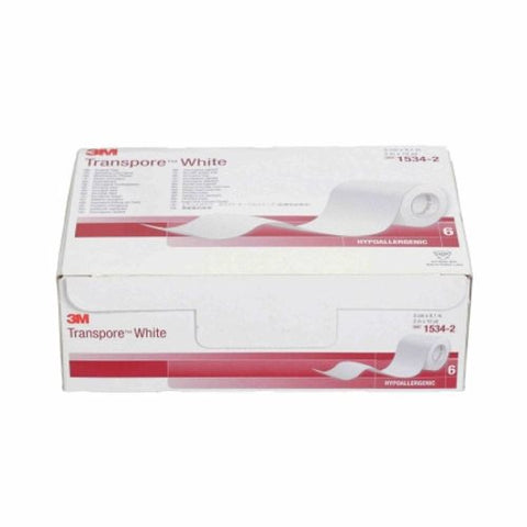 3M, Medical Tape White 2 Inch X 10 Yard Plastic NonSterile 1534-2, Case Of 10