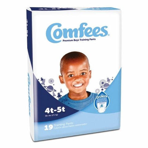 Attends, Male Toddler Training Pants Pull On with Tear Away Seams Size 4T to 5T, Case Of 6
