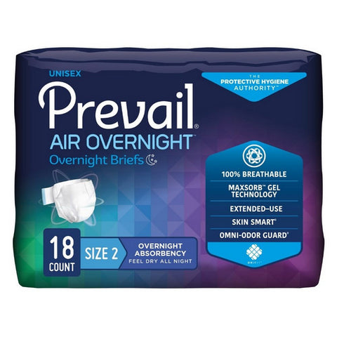 First Quality, Unisex Adult Incontinence Brief Size 2, Count of 18