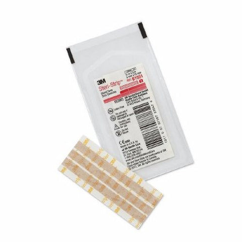 3M, Skin Closure Strip 1/4 X 3 Inch Nonwoven Material Flexible Strip Tan B1551, Box Of 50