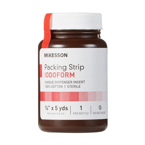 McKesson, Wound Packing Strip Iodoform 1/4 Inch X 5 Yard Sterile Antiseptic 61-59145, Count of 1