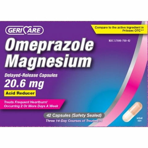 McKesson, Antacid Geri-Care 20.6 mg Strength Delayed-Release Capsule 42 per Box, Box Of 42