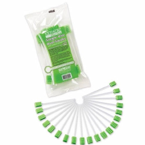 Sage, Oral Swabstick Toothette Plus Foam Tip Sodium Bicarbonate, Count of 200