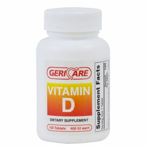 McKesson, Vitamin Supplement Geri-Care Vitamin D 400 IU Strength Tablet 100 per Bottle, Count of 1