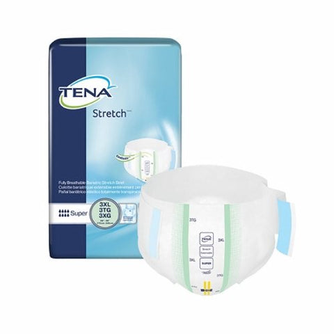 Tena, Unisex Adult Incontinence Brief TENA Stretch Bariatric Tab Closure 3X-Large Disposable Heavy Absorb, Pack Of 8