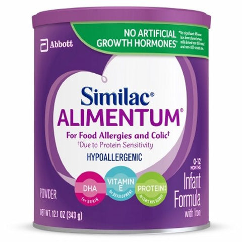 Abbott Nutrition, Infant Formula Unflavored Can Powder Food Allergies 64715, Count of 6