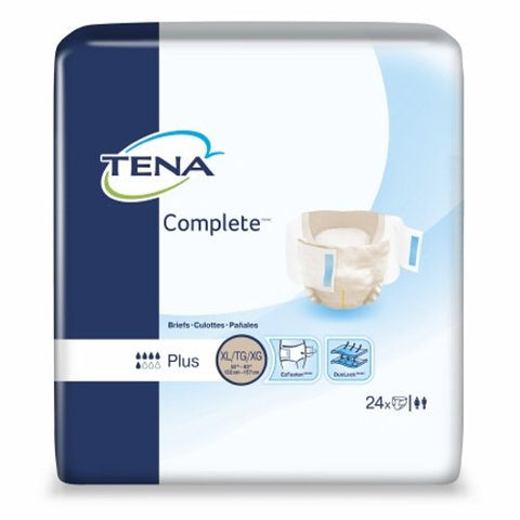 Tena, Unisex Adult Incontinence Brief, Count of 24
