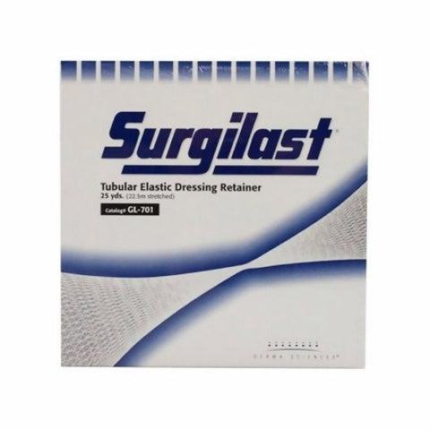 Dermascience, Tubular Elastic Dressing Retainer Surgilast Fingers, Toes, Wrist Elastic 6-7/8 Inch X 25 Yard Size, 1 Roll