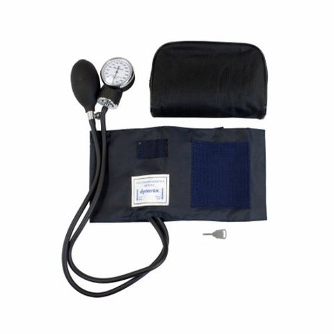 Dynarex, Aneroid Sphygmomanometer with Cuff Dynarex 2-Tube Inflation Pump Adult Size, 19-27 CM, 1 Each