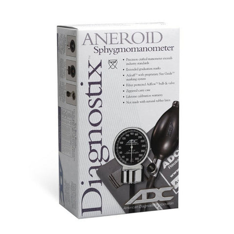 Diagnostix, Aneroid Sphygmomanometer Unit Adult Cuff Nylon Cuff 23 - 40 cm 720-11ABK, Count of 1